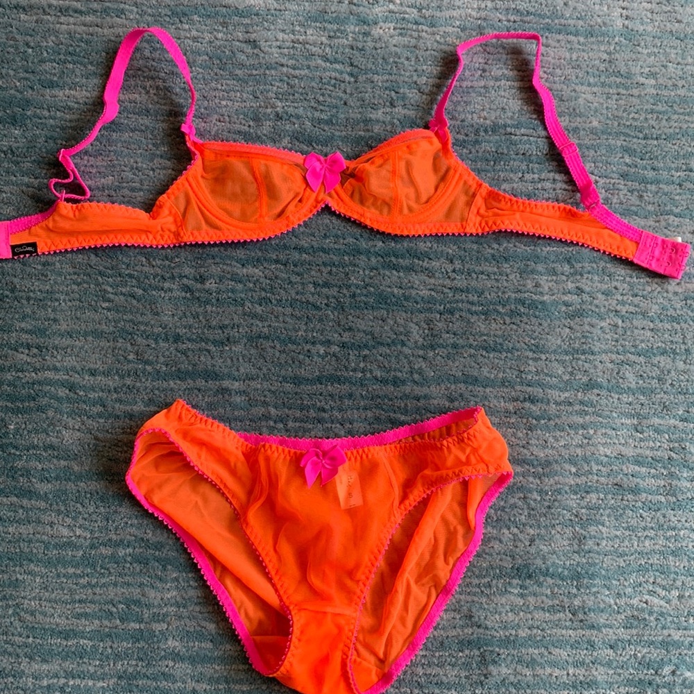 Claudette of London demi bra & panty set